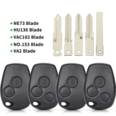Корпус ключа з лезом для Рено  Renault, Megane, Modus, Espace, Laguna, Duster