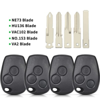 Корпус ключа з лезом для Рено  Renault, Megane, Modus, Espace, Laguna, Duster