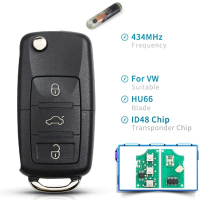 Викидний ключ для Volkswagen 1J0959753DA/AH 1K0959753G